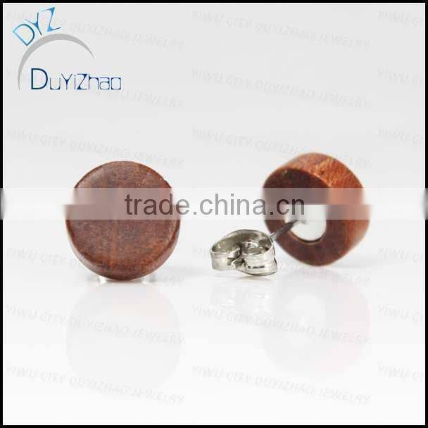 latest fashion cheap wood stud earrings