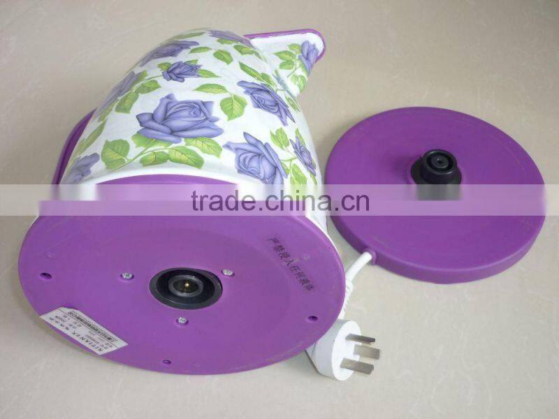 360 degrees rotating basenew designed enamel electric kettle, jug kettle, CE/RoHS approved enamel kettle, enamel water kettle