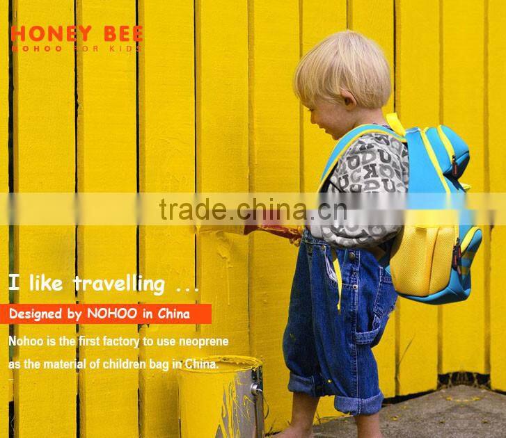 Beautiful Waterproof Lightweight kids cartoon backpacks Kindergarten Baby Girls Boys Fashion Bee Schoolbags 2016