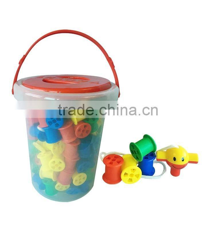 Kid's Educational Toy 122PCS Cotton Reels Tub