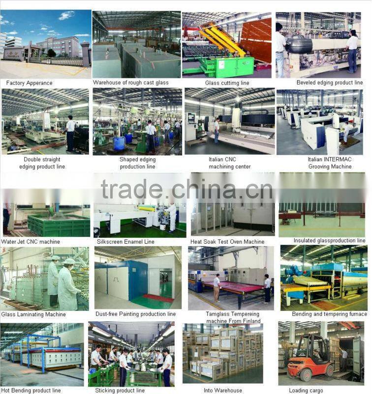 5mm tempered lacquered glass with AS/NZS 2208:1996 and EN12150 certificate