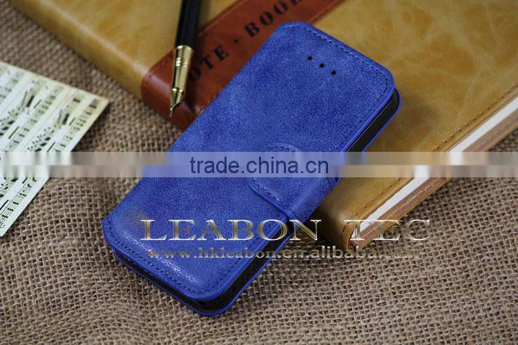 2015 New design hot novel leather case for iphone 6,leather flip wallet case for iphone 6,leather cell phone case