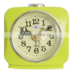 wake up plastic table alarm clock, snooze light desk clock