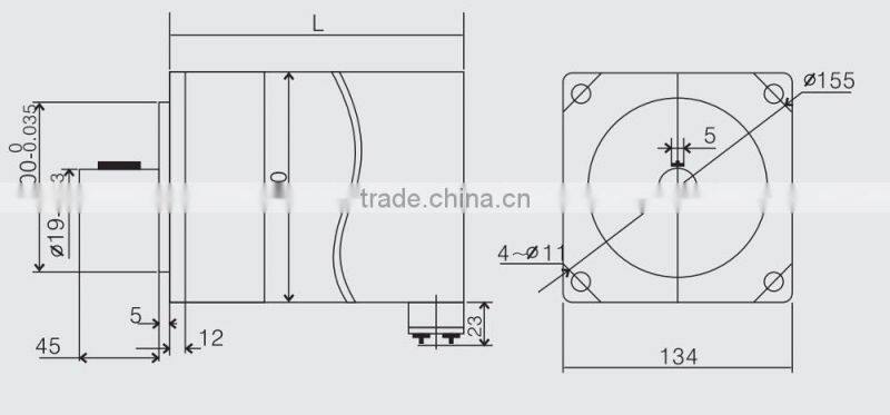 Leadshine 130HS45 china stepper motor nema 54