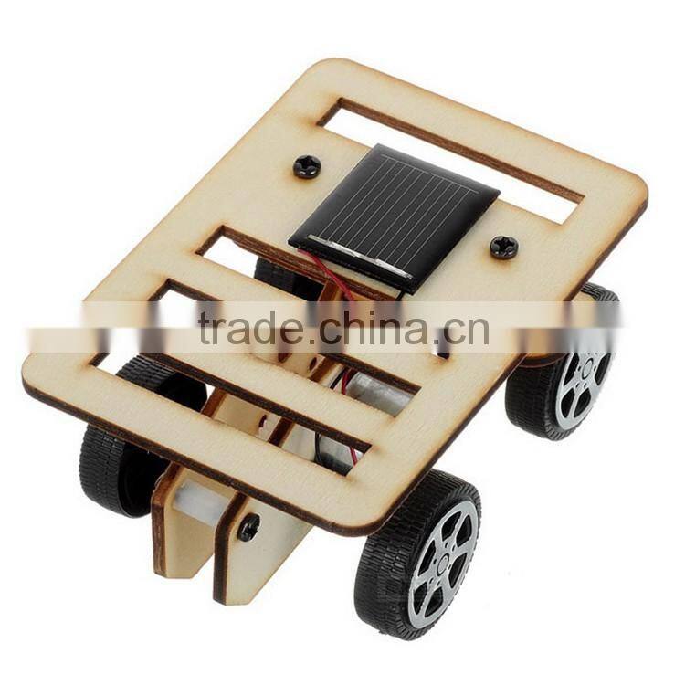solar powered Wooden product children toys car