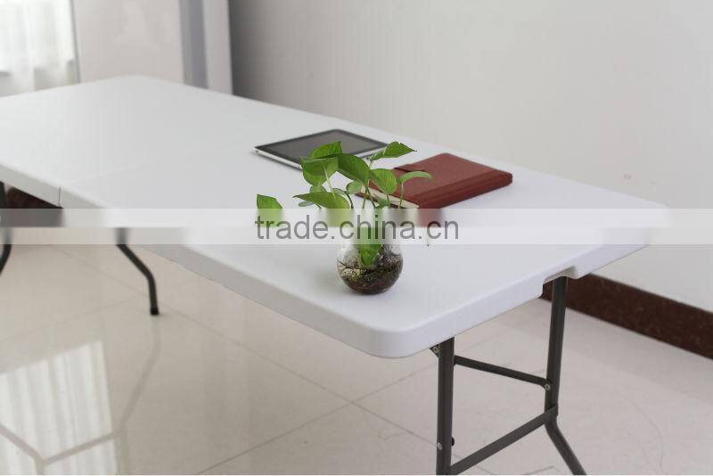 hanghzou widely used molding plastic folding table for 10 seaters