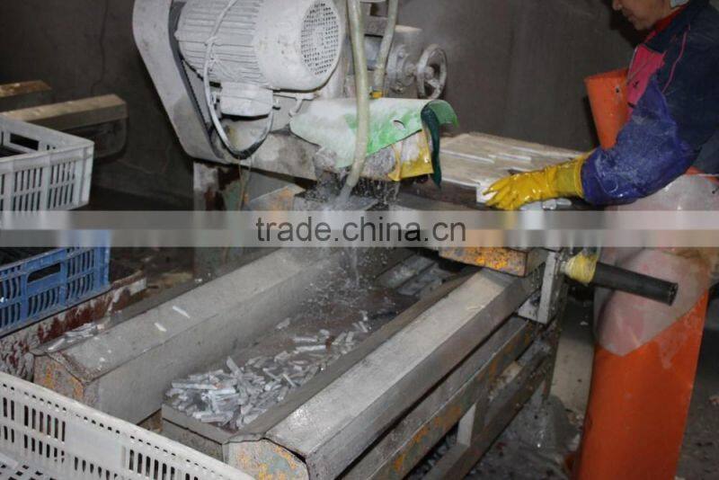 Bianco carrara white marble random strip mosaic tile