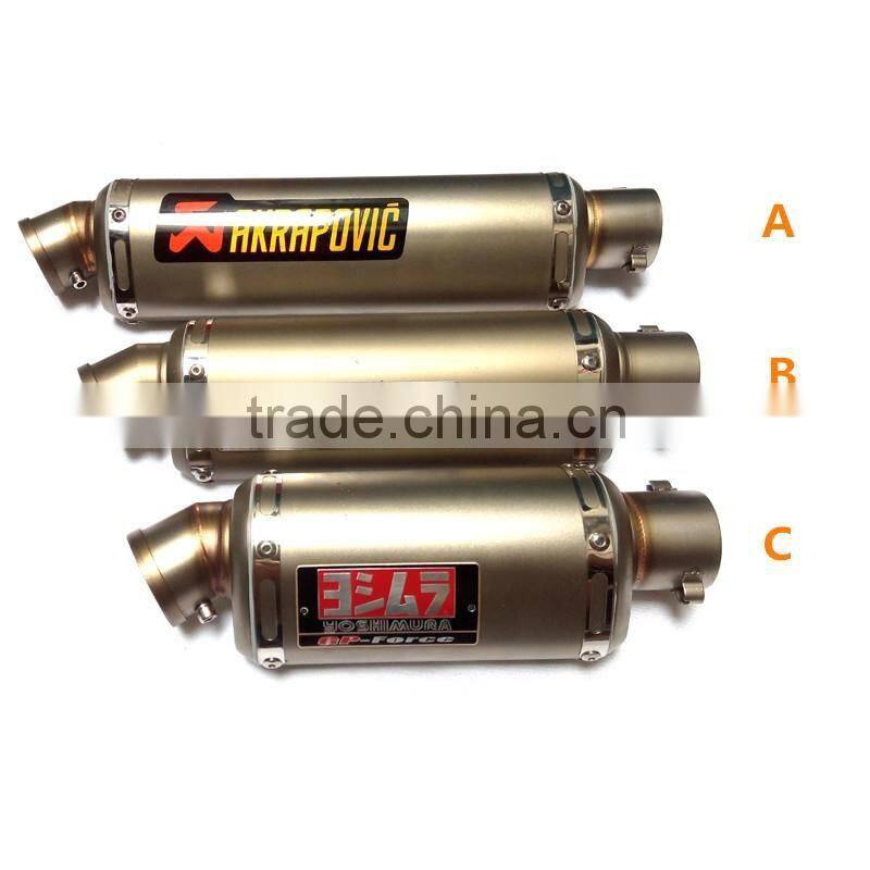 SCL-2016030014 465mm, 475mm, Akrapovic stainless steel Modified Exhaust Muffler Pipe