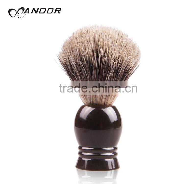 Natural resin cheap hair shaving brush can print your logo custom shaving brushes