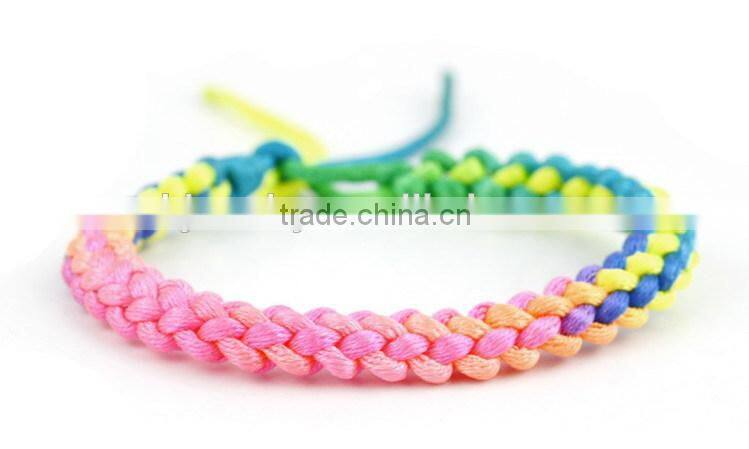 Cheap Handmade Multi-Color twisted chain link pattern handmade bracelet