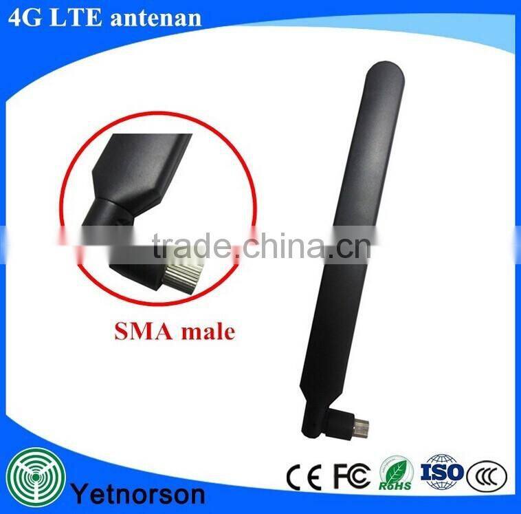 CE standard 4G rubber antenna high gain 4g antenna with samll connector for all kinds of routers