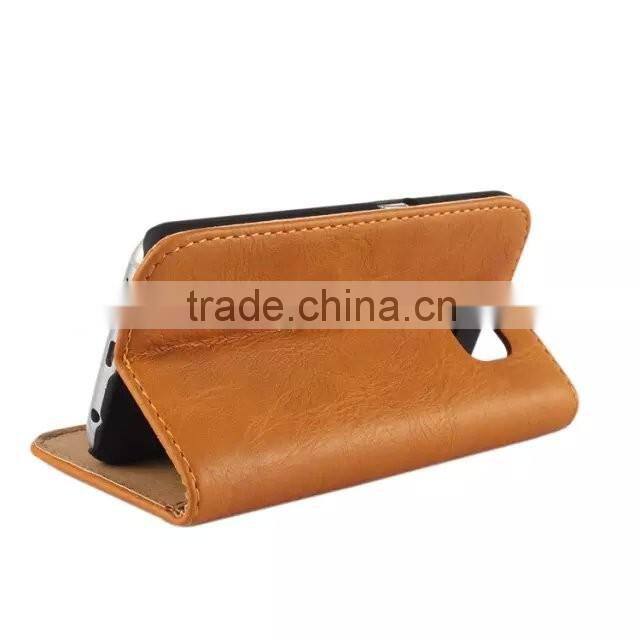 High selling retro filp leather case for samsung s6 edge