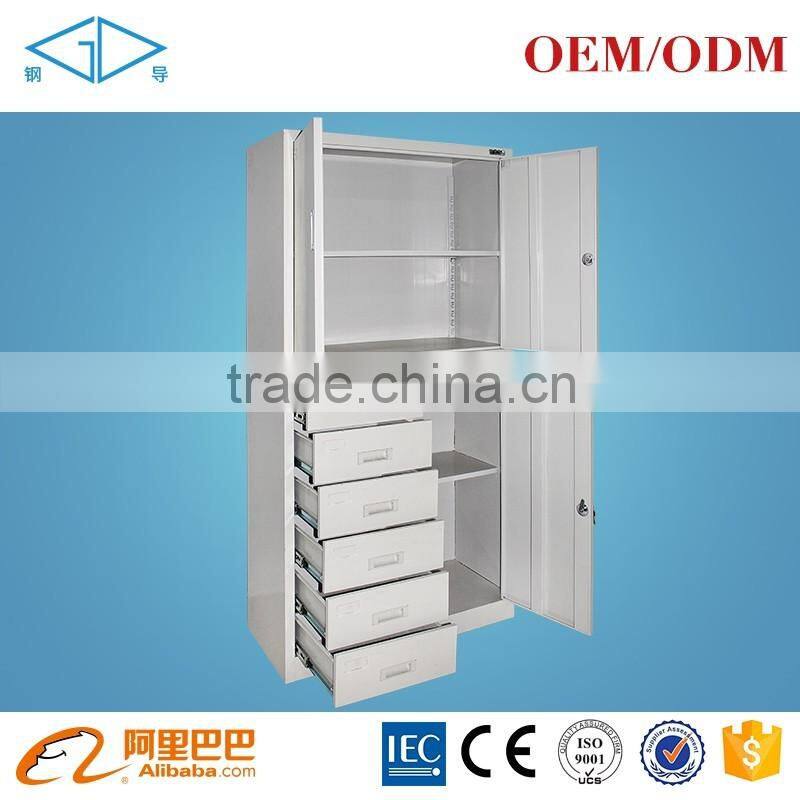 2016 hot sale 3 door wardrobe with mirror