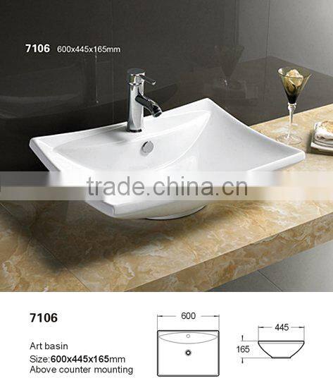 china manufacturer ceramic bathroom sink wash hand basin,export ware