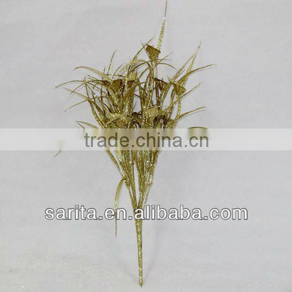 good material 15.7 inch height and 7 branches metal flowers craft