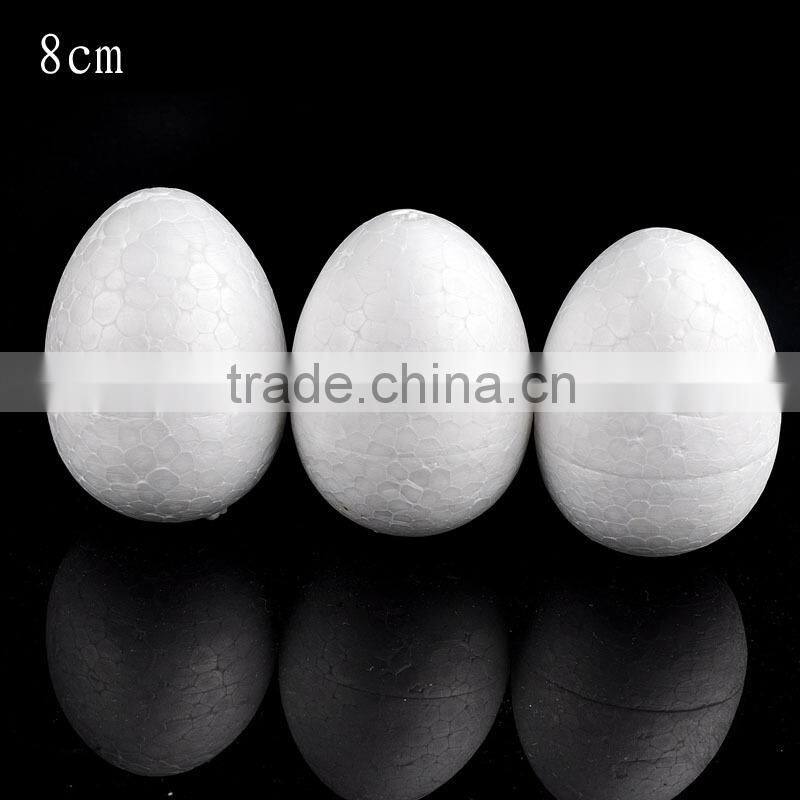 50mm white decorative styrofoam easter plastic eggs Children DIY fake eggs