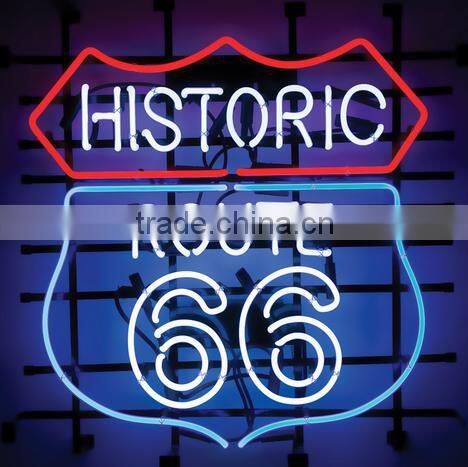 Factory Low Price Route 66 Neon Sign,Custom Any Design Neon Sign