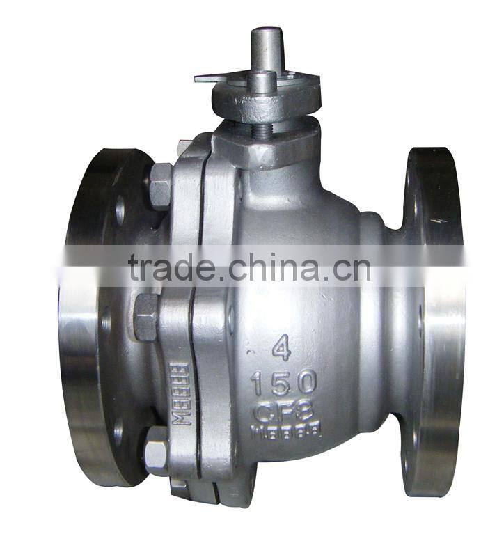 150LB STANDARD BALL STRUCTURE VALVE IN CASTED CF8M WITH DRAWING
