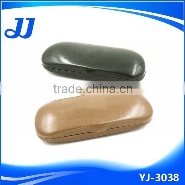 Dark color leather glasses case for men