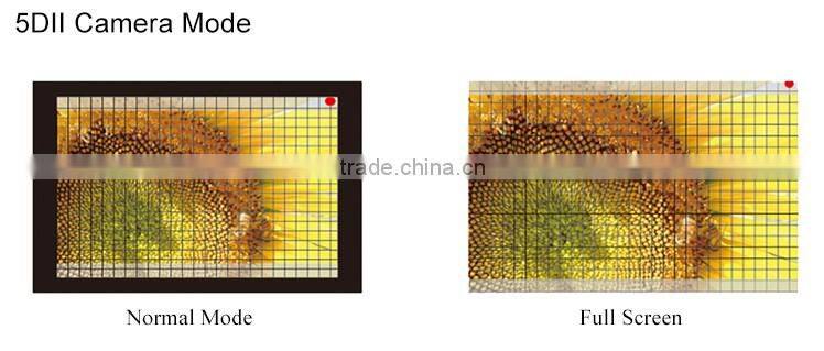 7"broadcast video display HDMI input and output resolution 1024X600 1080p sdi monitor