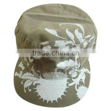 custom design military hat army cap printing top hat
