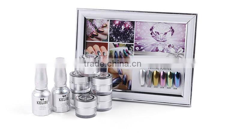 6 colors nail art mirror effect powder mirror nail pigment powder