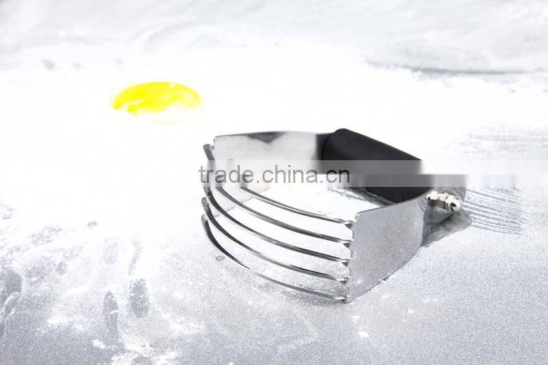 LFGB/FDA Mirror Finish High Quality Good Function Soft Grip Handle Stainless Steel Pastry Blender
