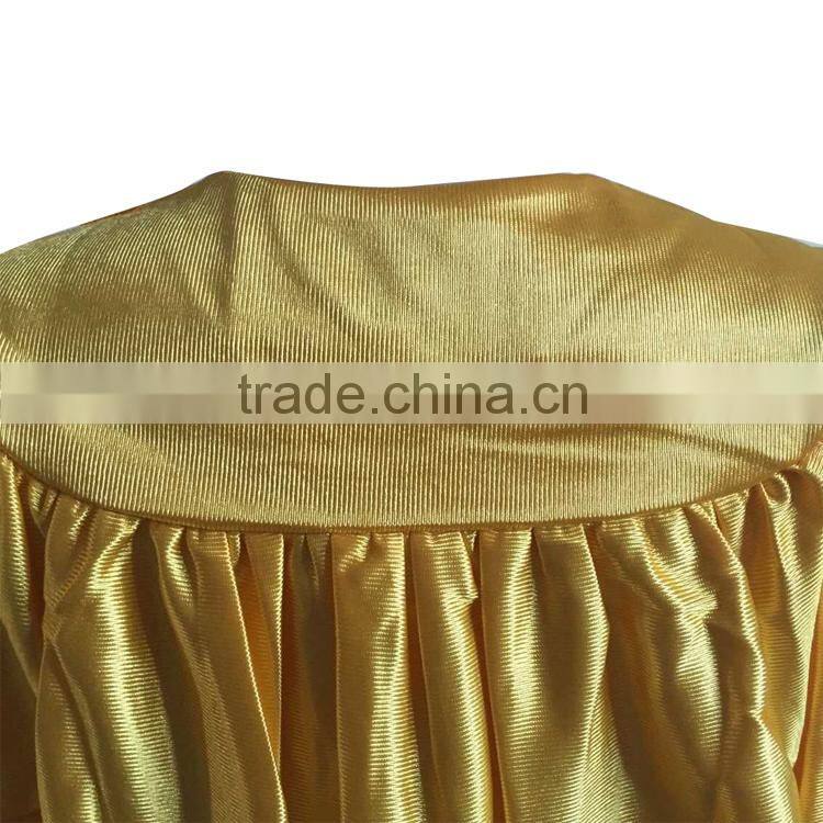 Hot High school Child Shiny Graduation cap and gown