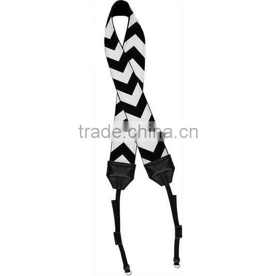 Wentou Hot Selling Blanks Chevron Fashion Style Camera Straps