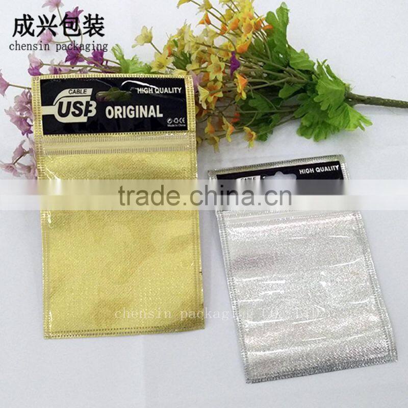 printing usb cable & charger packaging tape manufacturer/packaging plastic bags for battery/earphone line