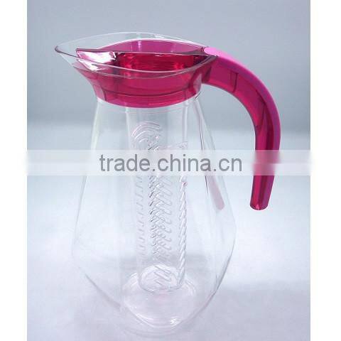 Ice Plastic Fruit Flavor Pitcher with Icicle Tube