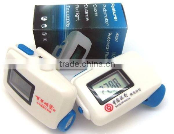 Digital Multifunctional LED Flashlight Calorie Pedometer with Time display