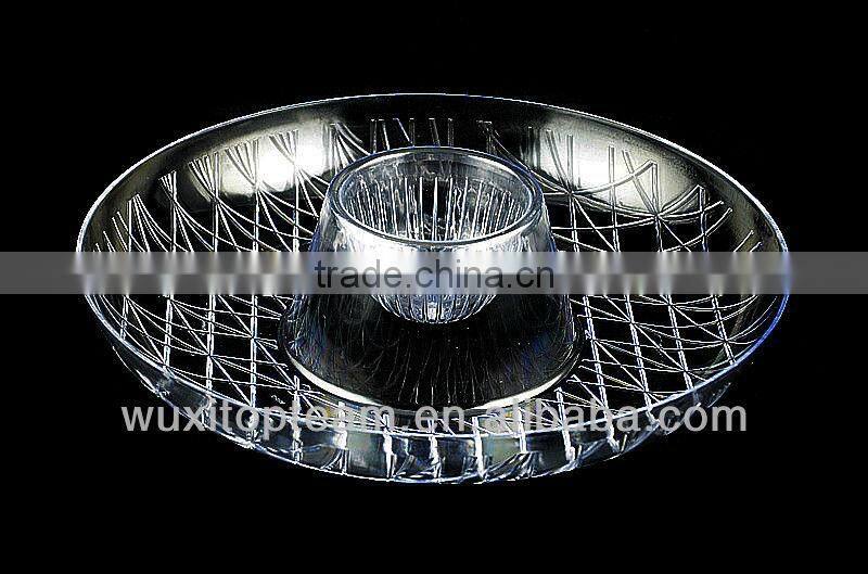 Plastic Round Plate Plastic Compartment Plate