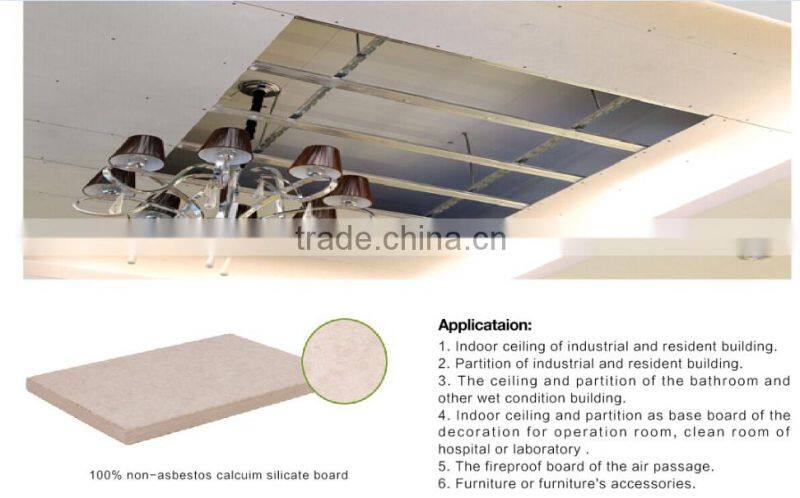 Fireproof Calcium Silicate Board With Good Flexibility For Sandwich Panel