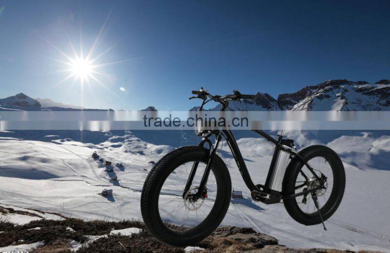 36v 350watt brushless motor black electronic mountain snow bike