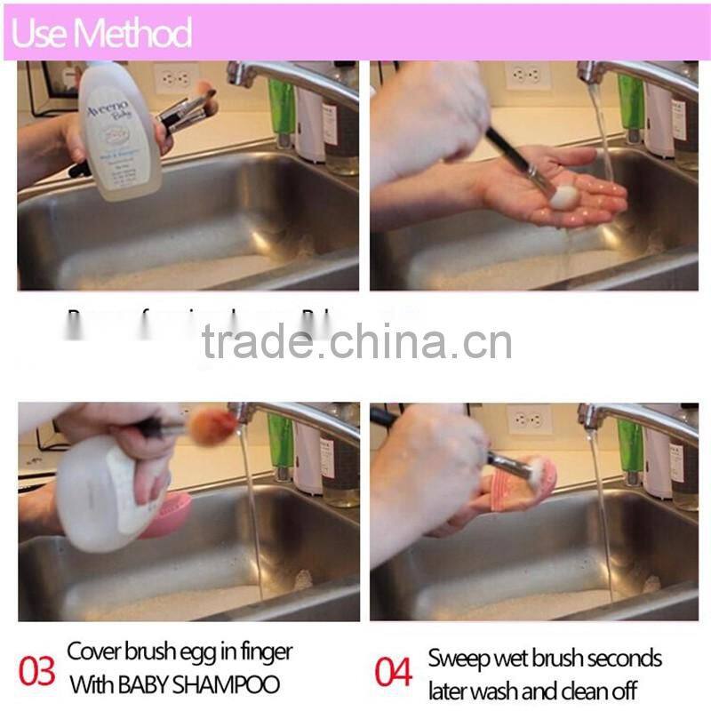 Silicone Makeup Brush Cleaner Brush egg shape Cleaning makeup Brush tools makeup brush cleaner
