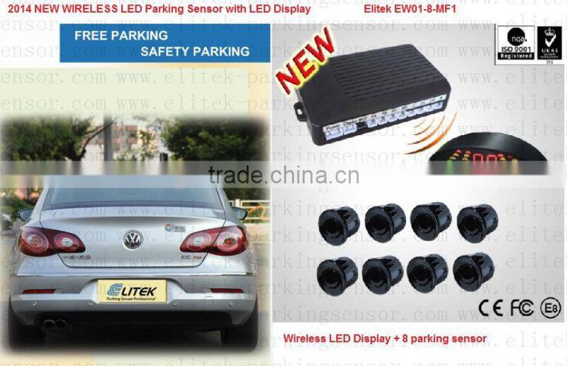 Radar detector wireless parking sensor with LED Display for "VOLVO",8 sensor