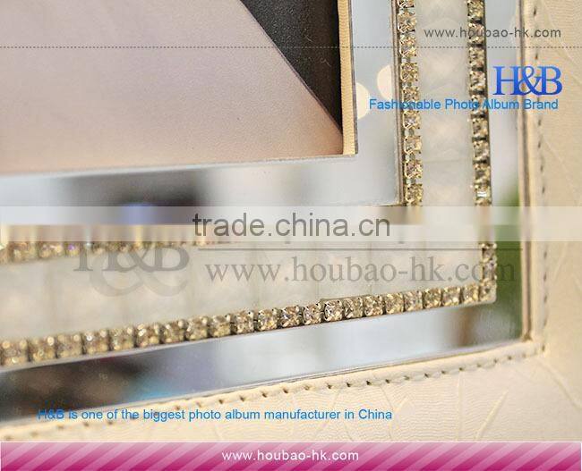 H&B Elegant White Cover Leather Material To Make A Photo Album