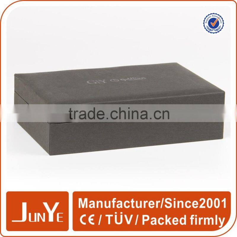 high-end clamshell presentation box with hinge