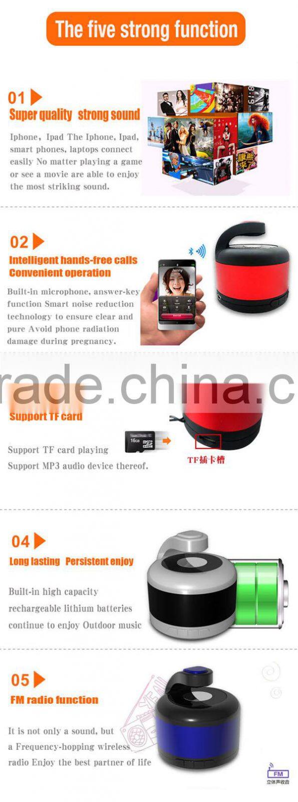 2015!! Personalized mini thumb speaker bluetooth active speaker audio speaker with hand free calling function