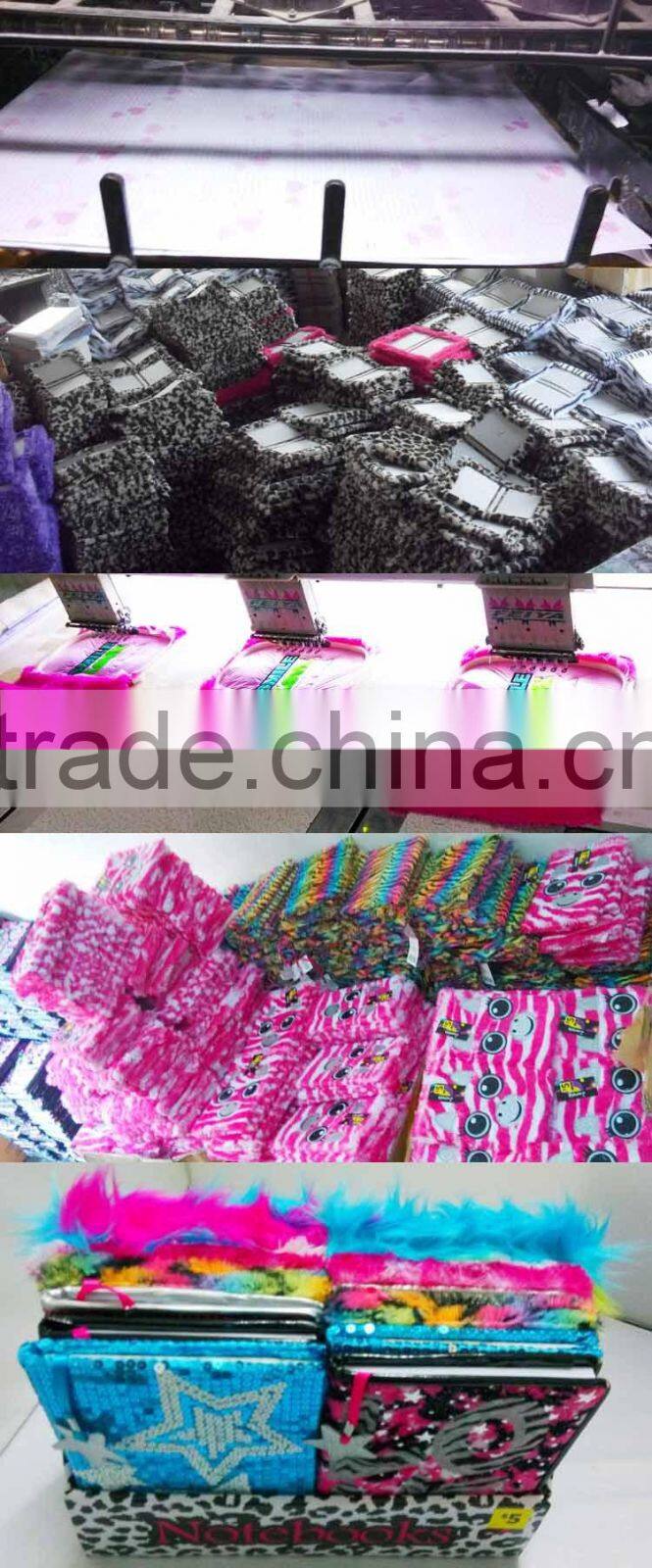 High quality embossed logo customized PU notebook business notebook