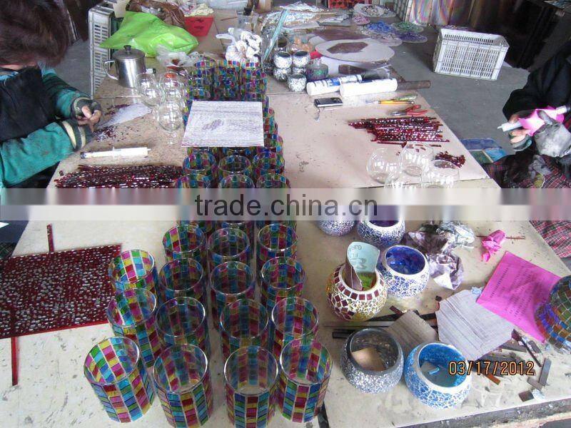 morden glass mosaic vase