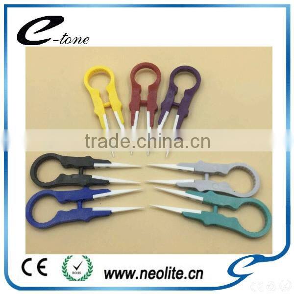 High Quality and Colorful ceramic e cig tweezer For RDA Atomizers