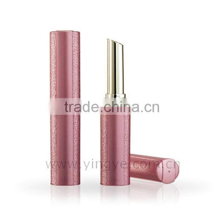 Purple empty plastics roll on ball lipgloss tube