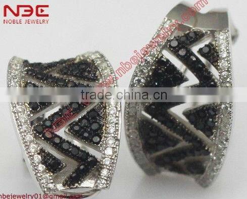 Turkish fashion silver jewelry,hot sale butterfly design rhodium cute 925 silver earrings jewelry for trendy girls and women