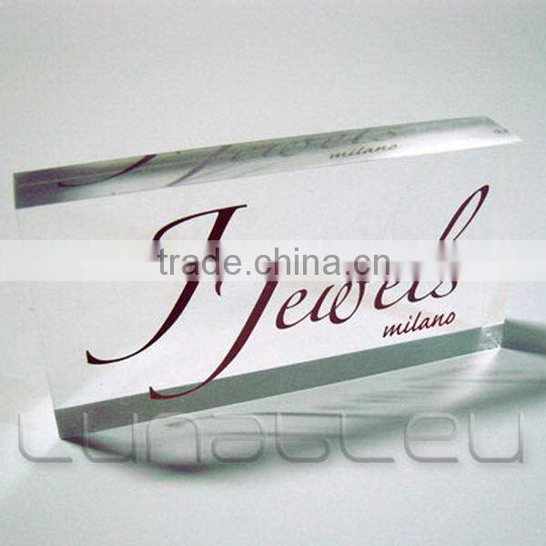 Modern unique acrylic toilet sign