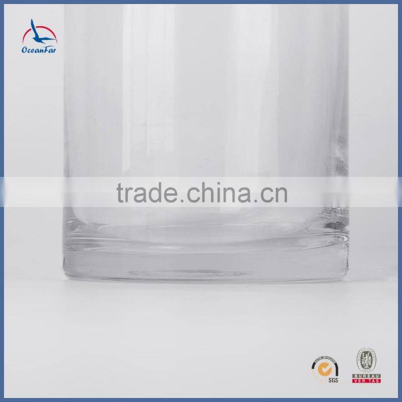 Recycled Home Decoration Clear Glass Cylinder Vases Classic Tall Glass Vases