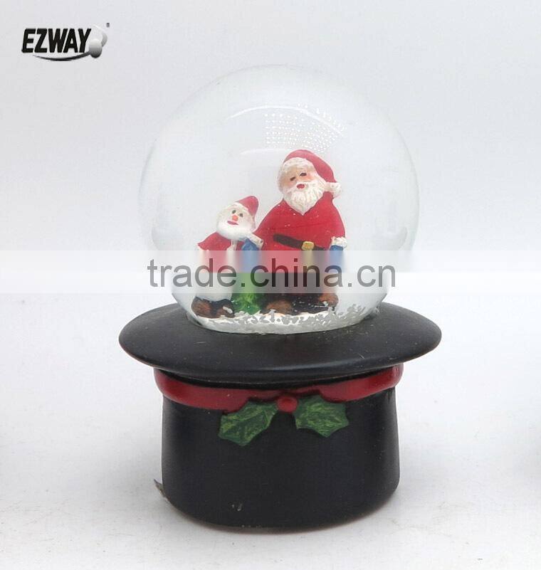 Hot sale cute and simple design different bear figurines snow globes for sale