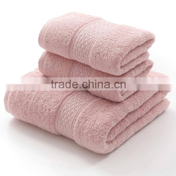 100% cotton jacquard bath face towel set high quality China suppliers