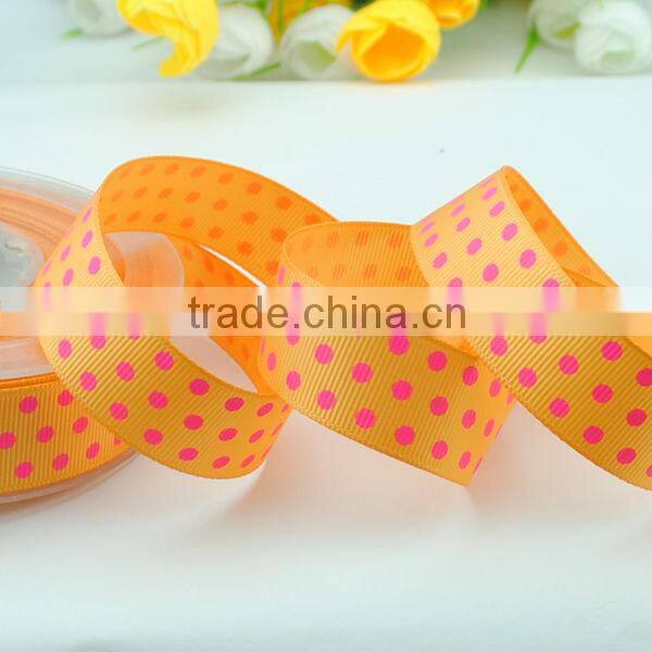 50 wedding anniversary decoration polka dot printed 3 inch grosgrain ribbon